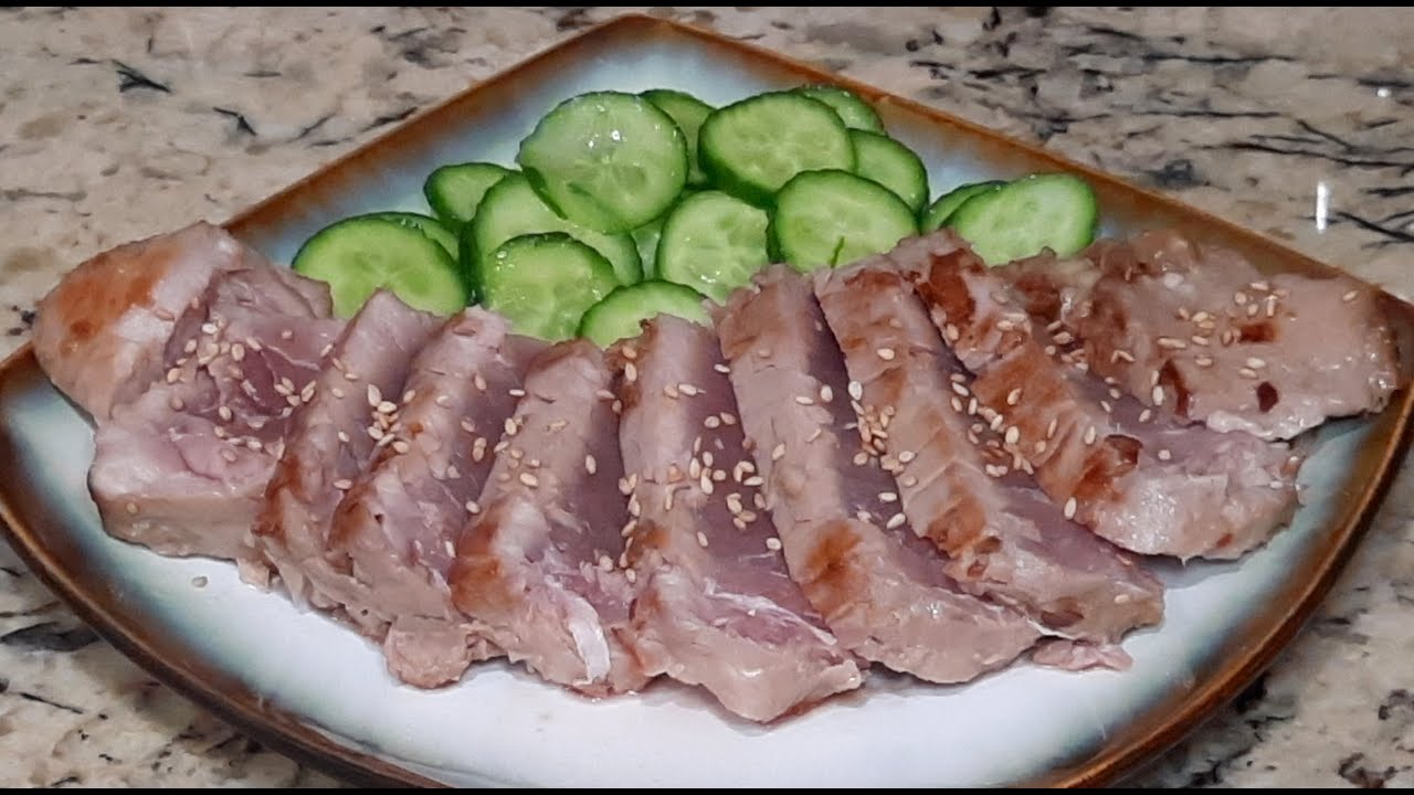 Atún sellado con el adobo más rico. #atun #tuna #fish