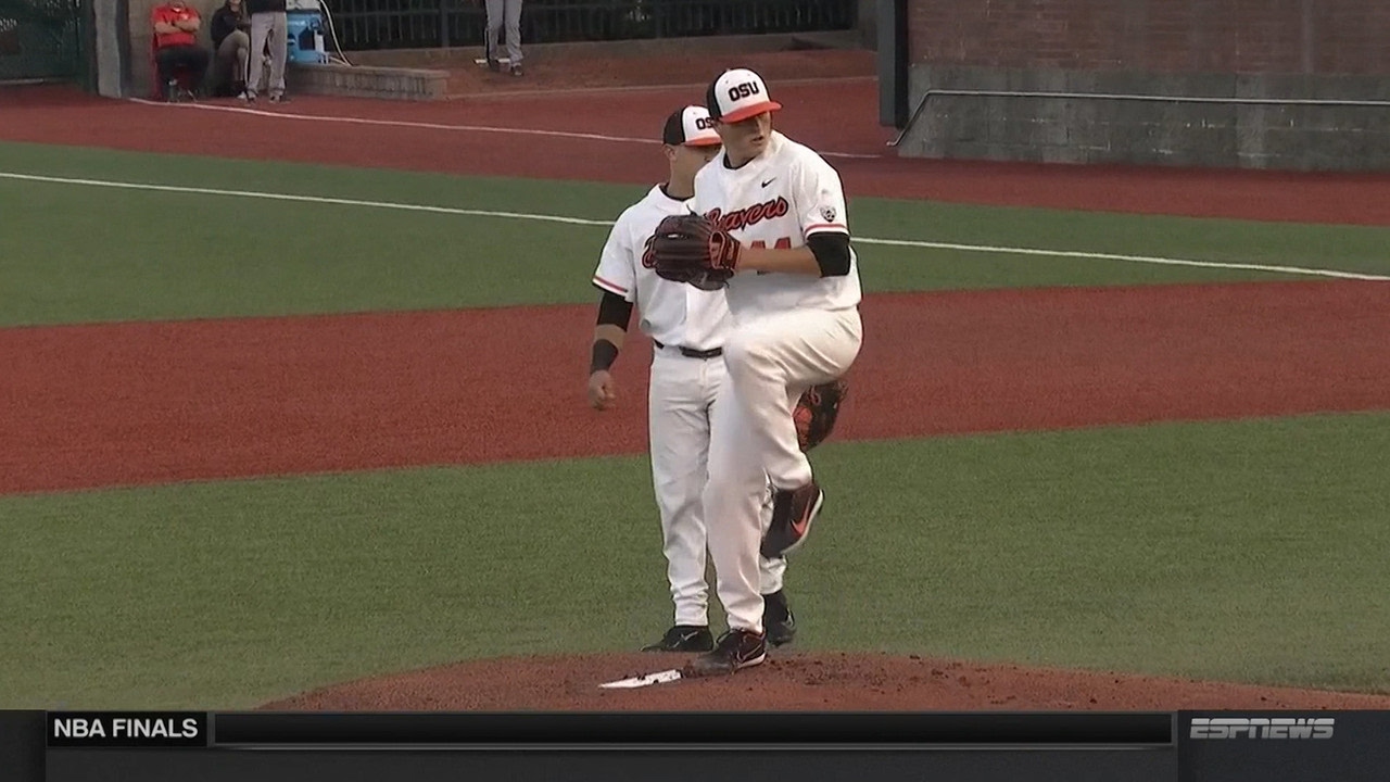 NCAA regional highlights: Jake Thompson strikes out 10 in Oregon State win over Holy Cross