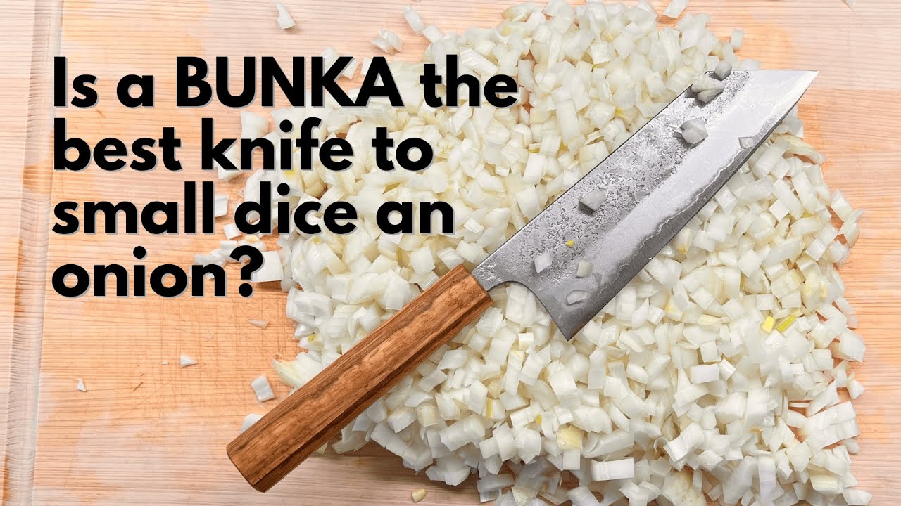 How to Small Dice an Onion with a BUNKA! Is it the best onion prep knife?