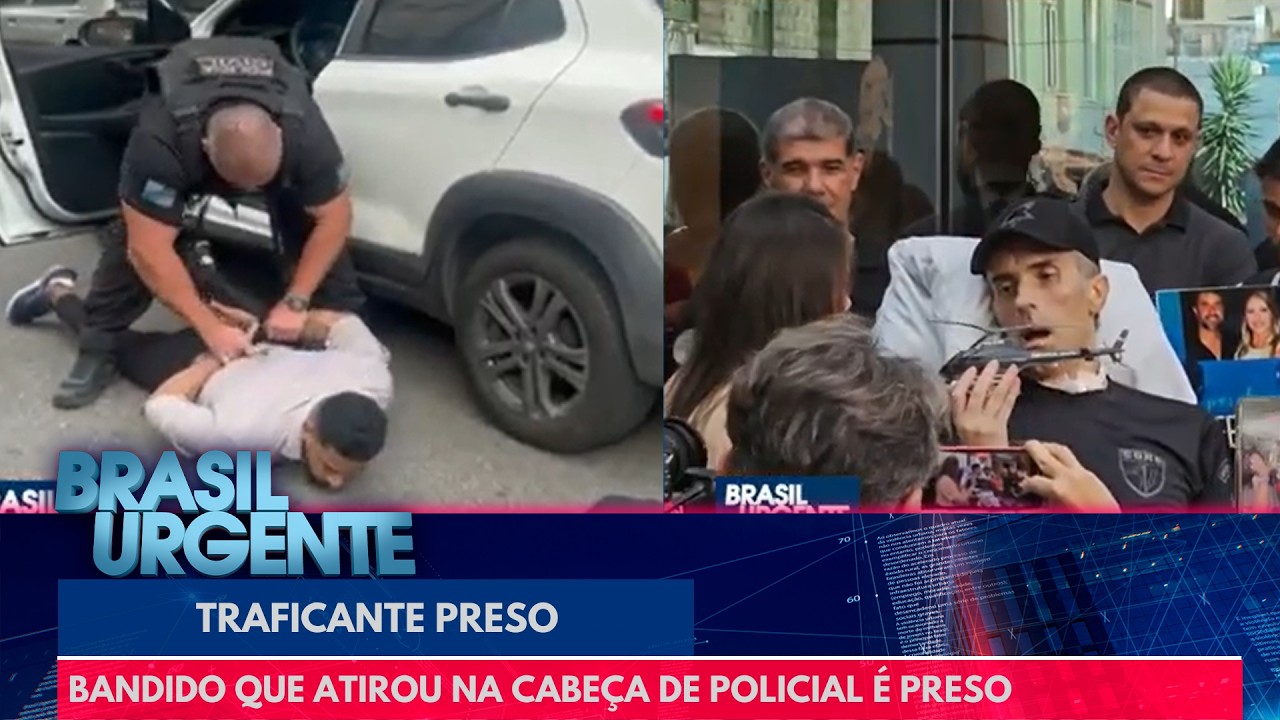 Suspeito de atirar na cabeça de policial é preso | Brasil Urgente
