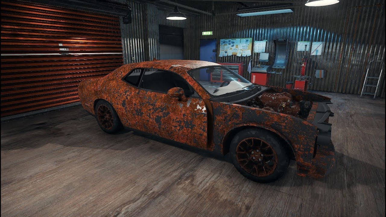 Dodge Challenger SRT Hellcat - Junkyard Restoration Timelapse - Car Mechanic Simulator 2018 CMS18