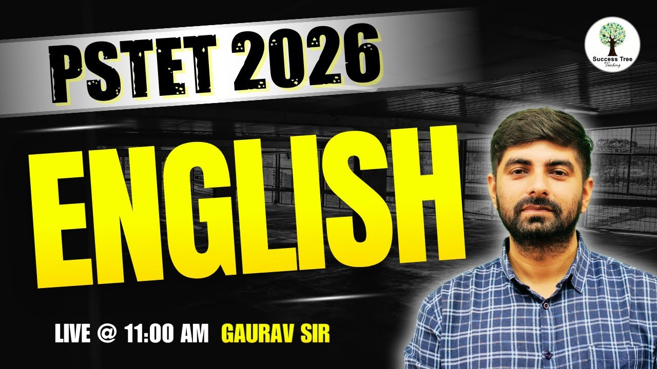 PSTET 2026 | English | Gaurav Sir