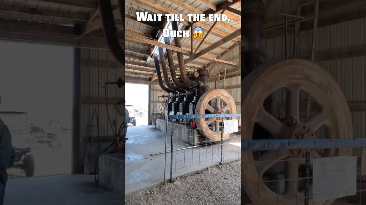 Fairbanks Morse 2 Stroke Diesel Running 😎 Boonville Missouri steam engine show #shorts