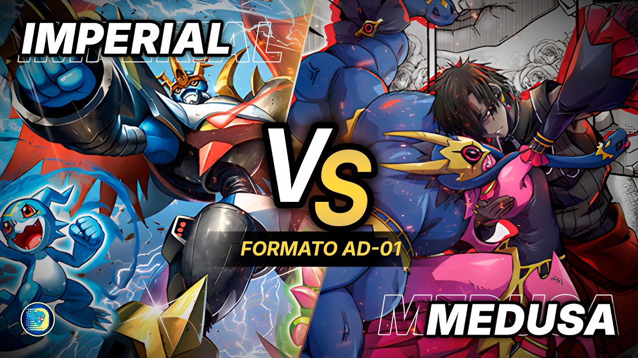 &iexcl;Imperialdramon vs Medusamon! | Digimon AD01