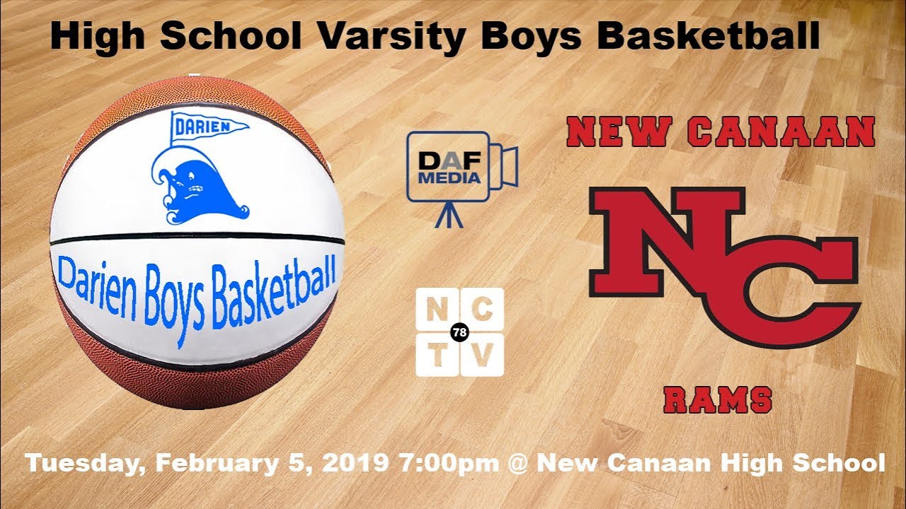 Darien Boys Varsity Basketball vs. New Canaan