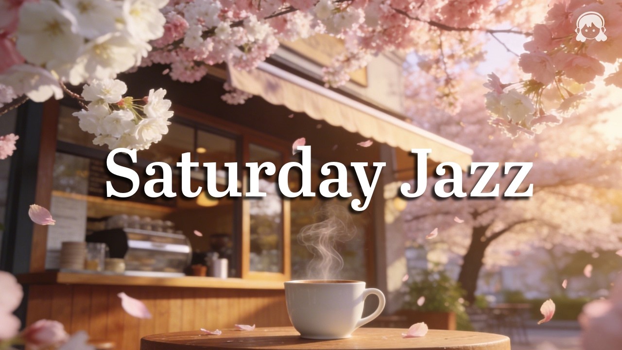 Saturday Cherry Blossom Morning Café Jazz ☕ Focus Music for Work, Study & Deep Productivity