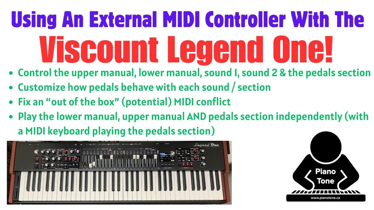 Viscount Legend One: Использование внешнего MIDI-контроллера