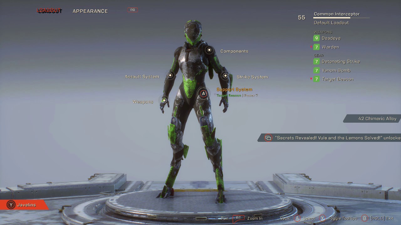 Anthem Get Rally Cry System and Anvil Marksmen Rifle
