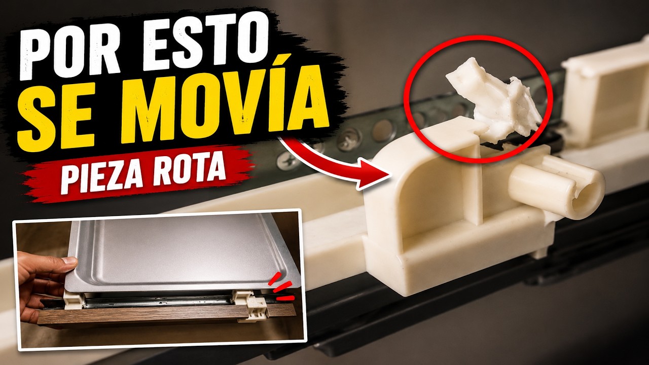 El cajón cierra pero la bandeja se mueve… Así se arregla