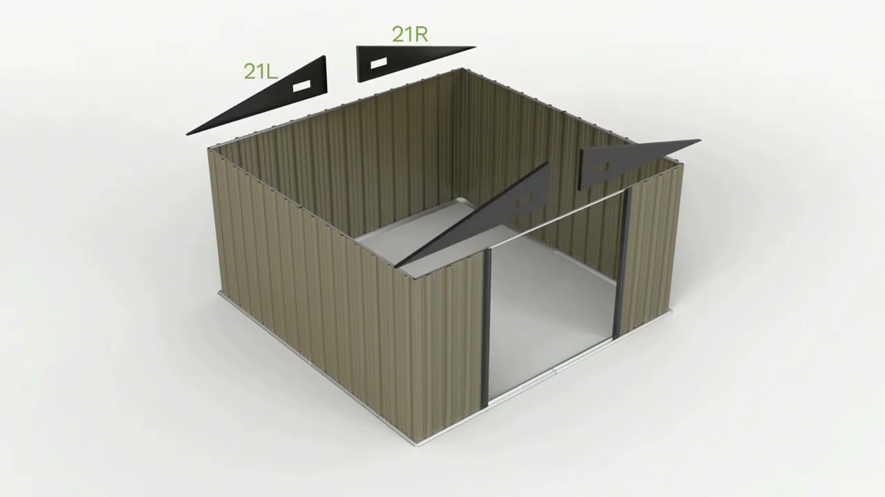 Patiowell Storage Shed - 10' x 10' FT Assembly