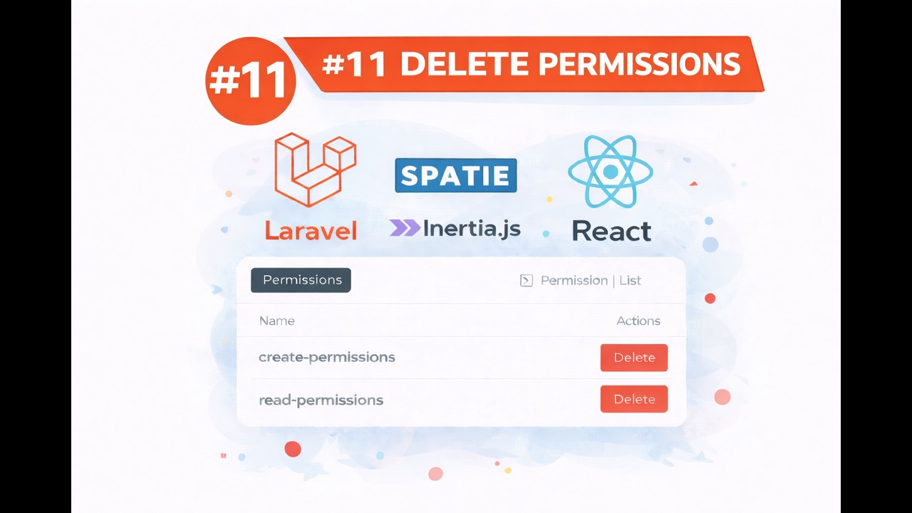 #11 Starter Kit Laravel 12, React & Spatie: Delete Permissions