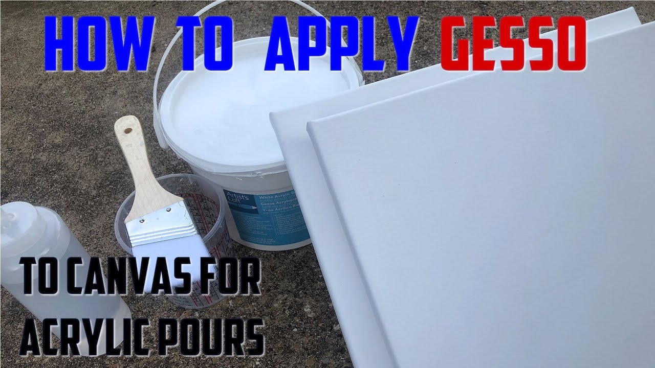 How to Apply Gesso on Canvas