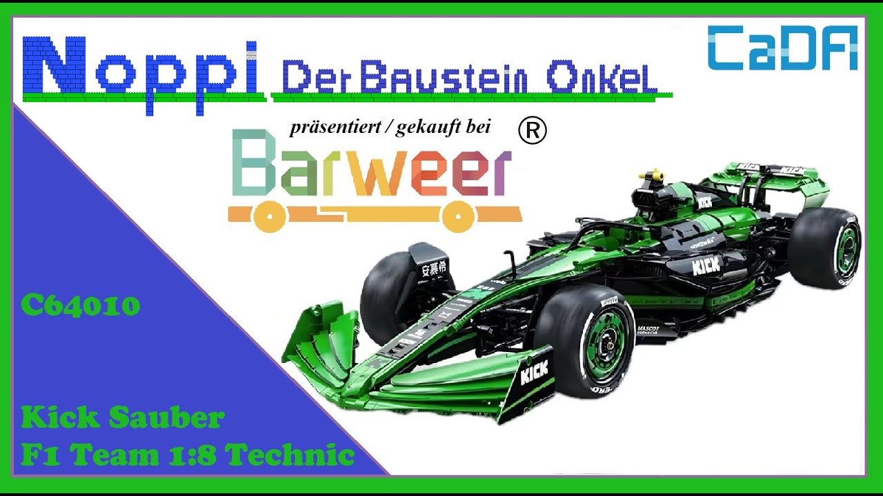 Cada C64010 Kick Sauber Formel 1 Technic 1:8