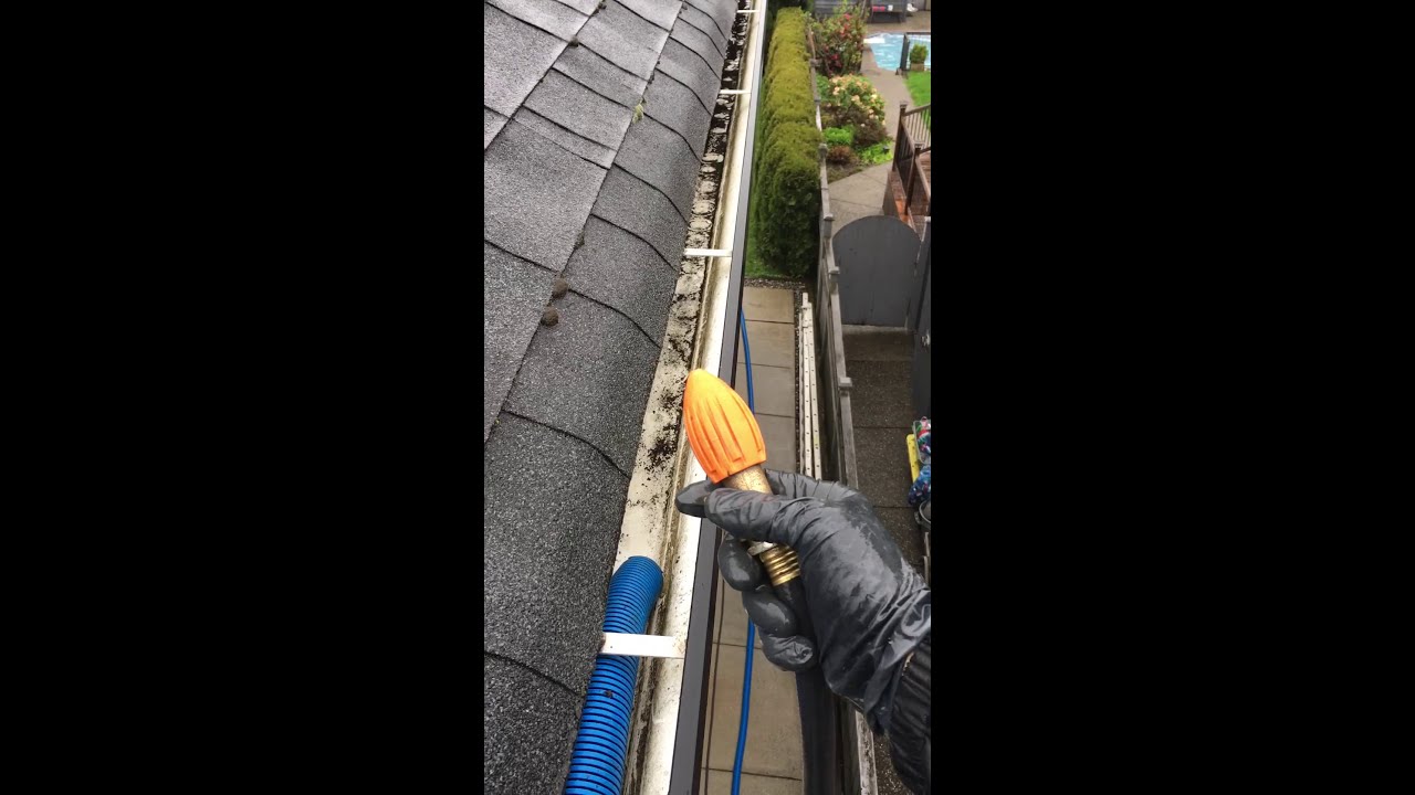 Gutter Cleaning Tool Demo: The Water Rocket