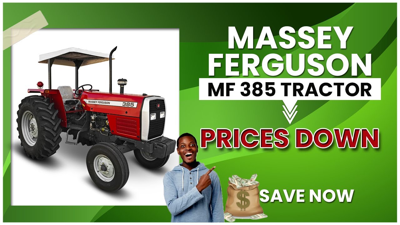 Tractors for Botswana: Massey Ferguson MF 385 2WD 85HP Tractor.
