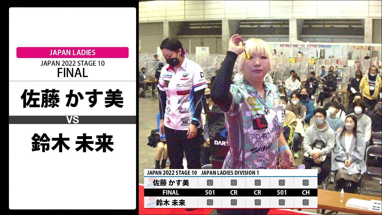 【佐藤 かす美 VS 鈴木 未来】JAPAN 2022 STAGE10 千葉 LADIES FINAL