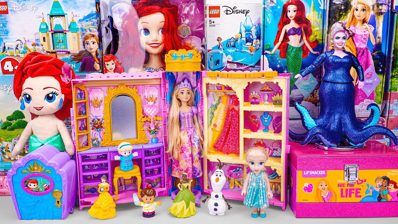 Unboxing Disney Princess Fashion & Clothes Playset | Ariel Toys Collection Review | Ariel Makeup Toy