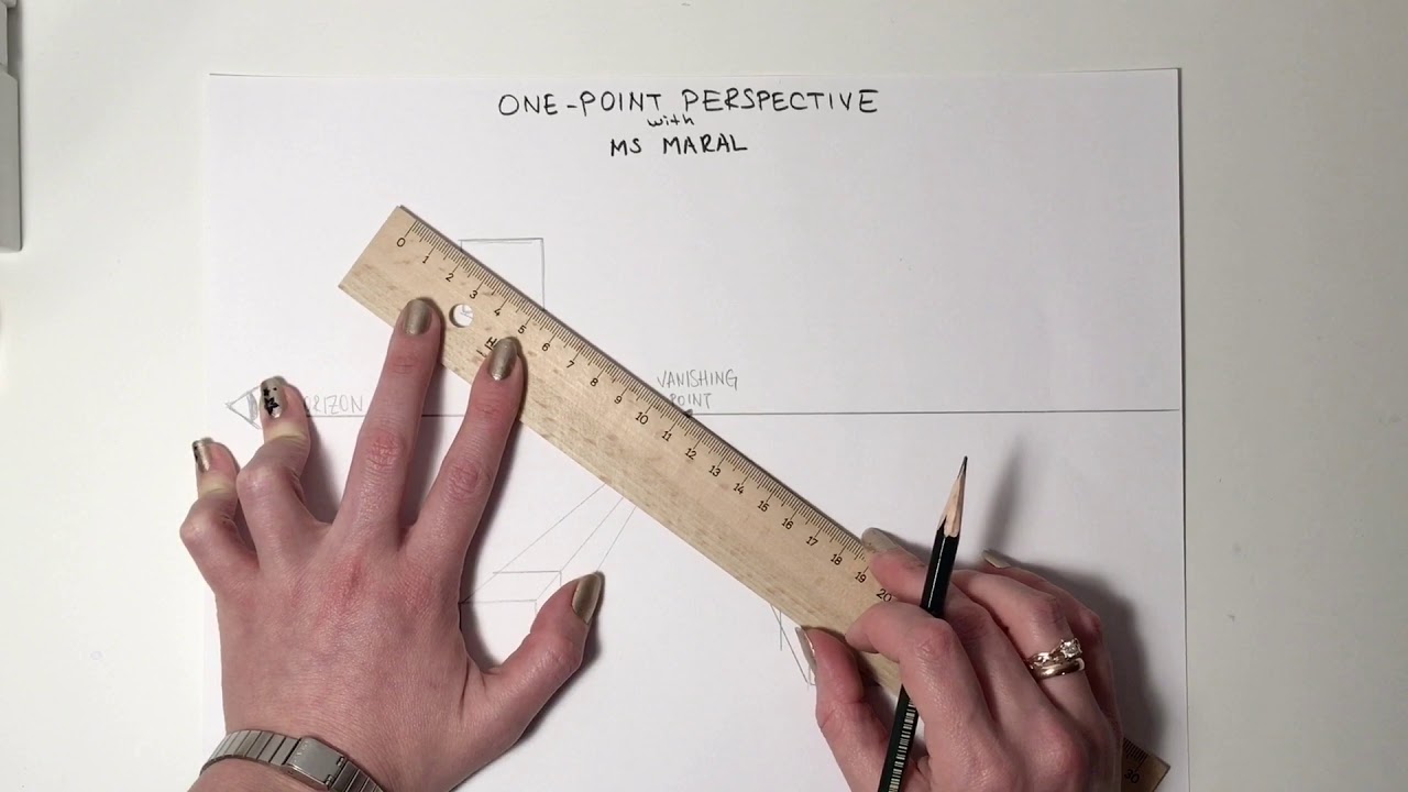 7th Grade Art Lesson: One Point Perspective