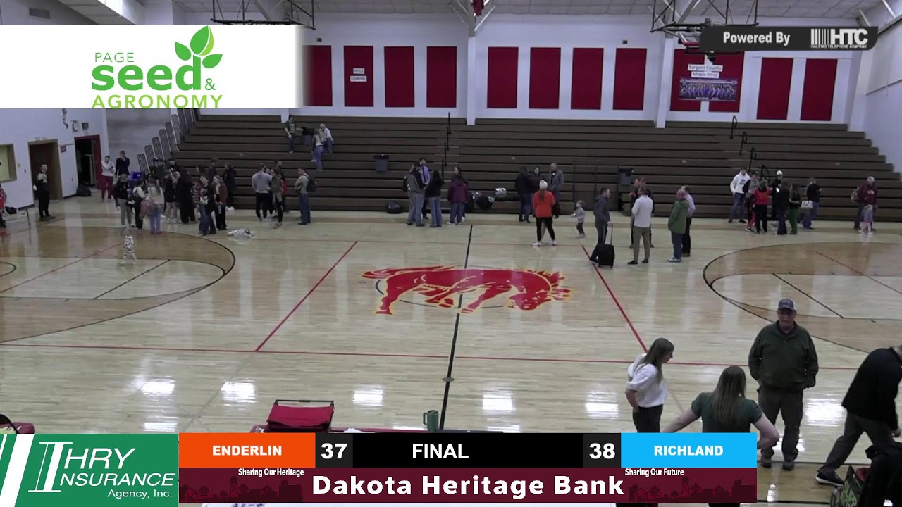 Enderlin vs Richland - District 1 Girls Basketball Tournament Quarterfinals