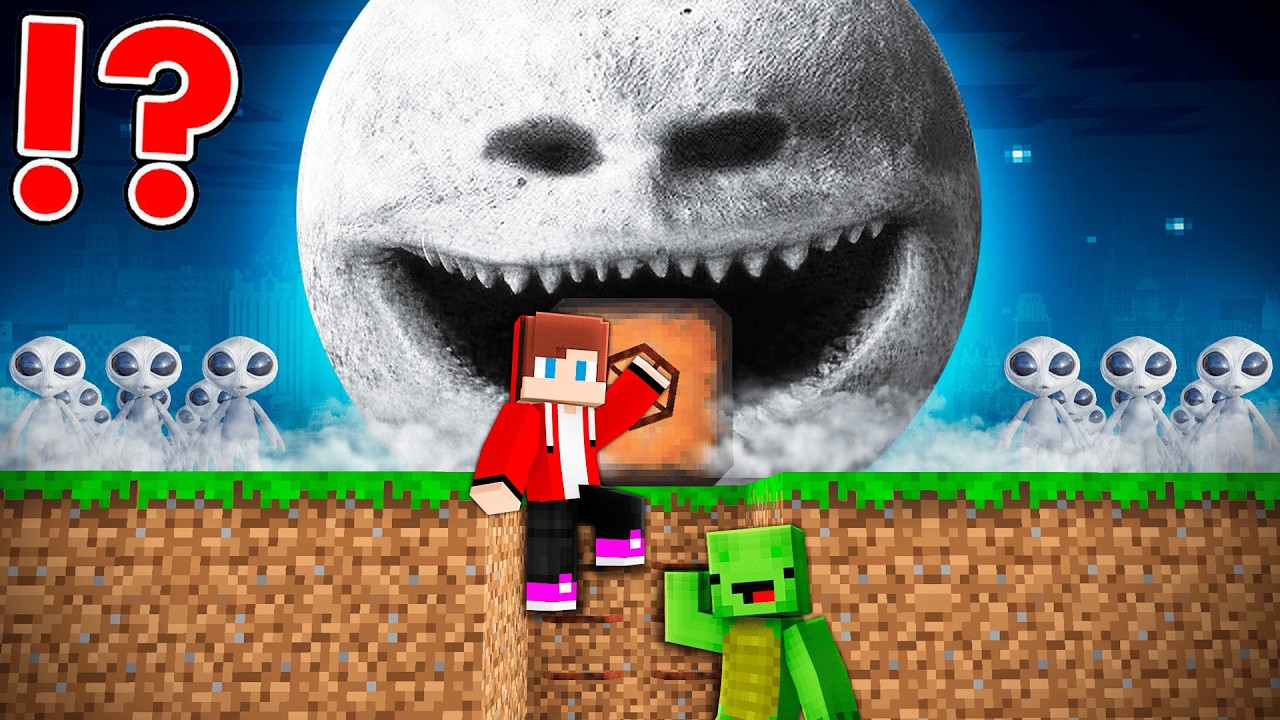 Moon Wakes Up vs Doomsday Bunker in Minecraft - Maizen JJ and Mikey