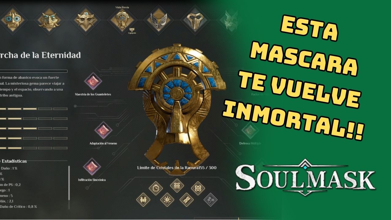 Como conseguir la mascara de la Inmortalidad en Soulmask !!