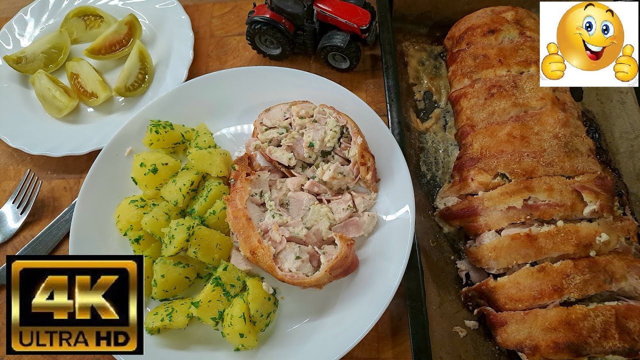Édesanyám baconos, sonkás őzgerincformában sült csirkemelle .-) Két traktorról estem le olyan lett !