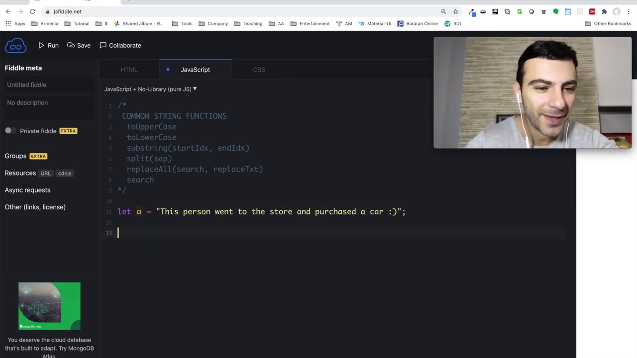 Javascript - Տեքստի մեթոդները (String methods)