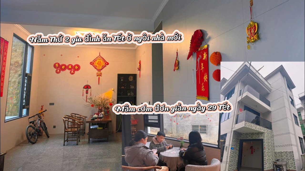 Năm Thứ 2 Gia Đình Ăn Tết ở Ngôi Nhà Mới,Mâm Cơm Đơn Giản Ngày 29 Tết 