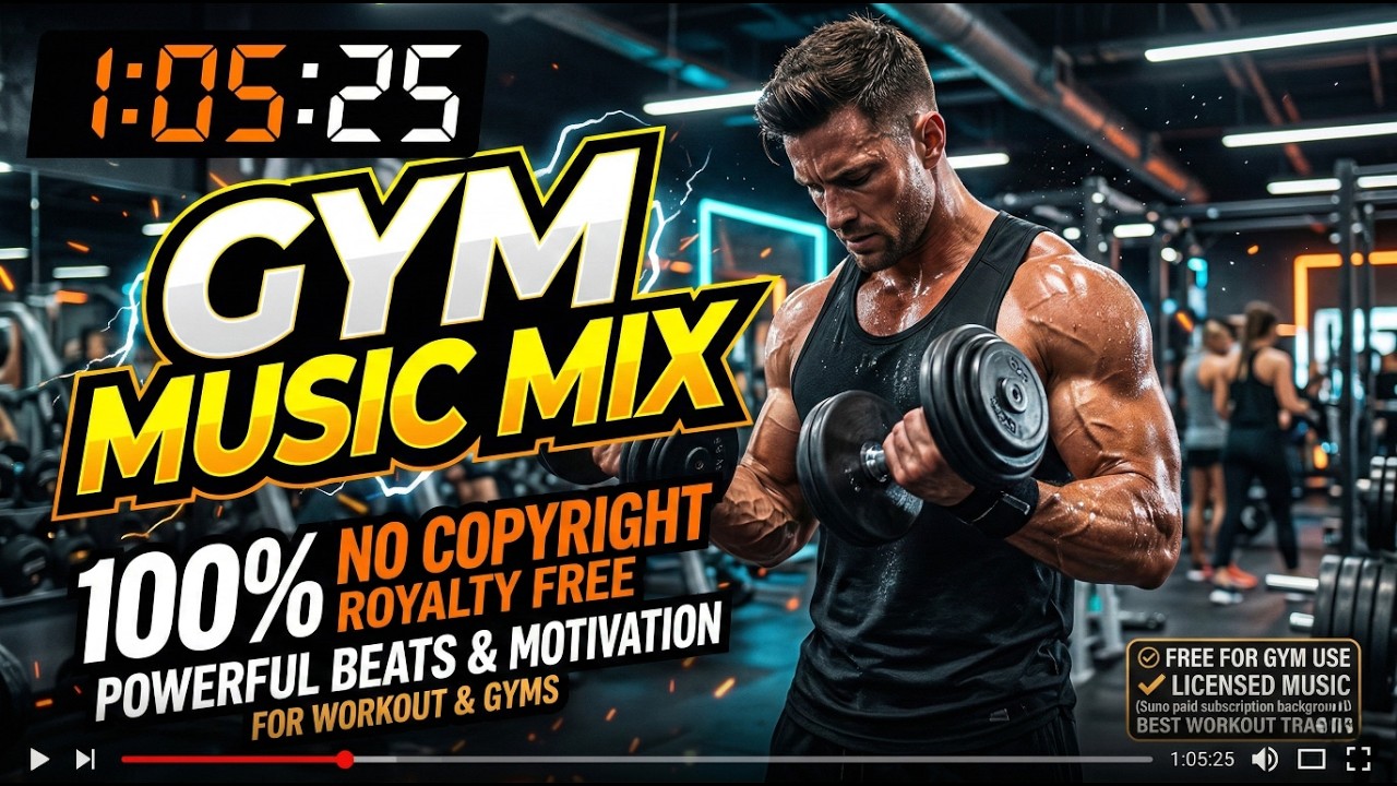 1 Hour Epic Gym Motivation Music | NoCopyright #gymmusic #nocopyrightmusic  #fitnessmusic #telifsiz