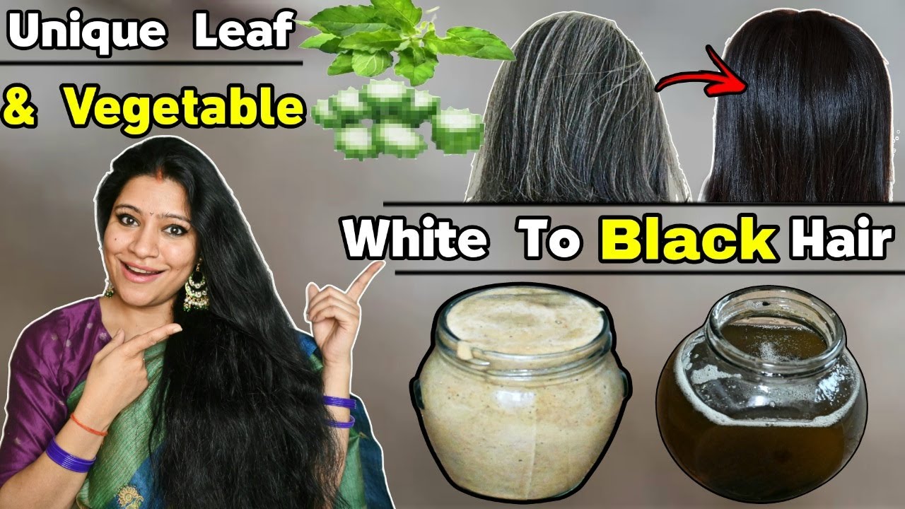 Don't Only Eat But Apply This Vegetable & Leaf In Your Hair To Make Premature White Hairs Black