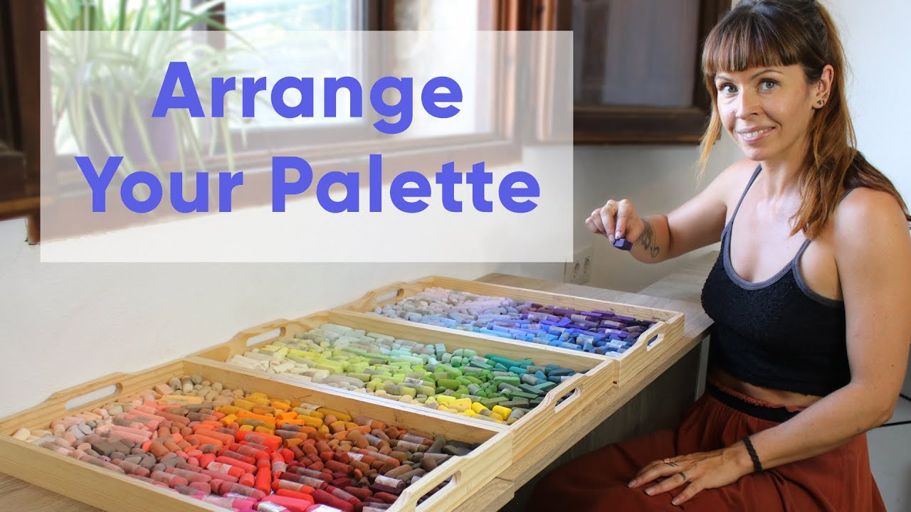 Arrange Your Pastels in a Colour Spectrum