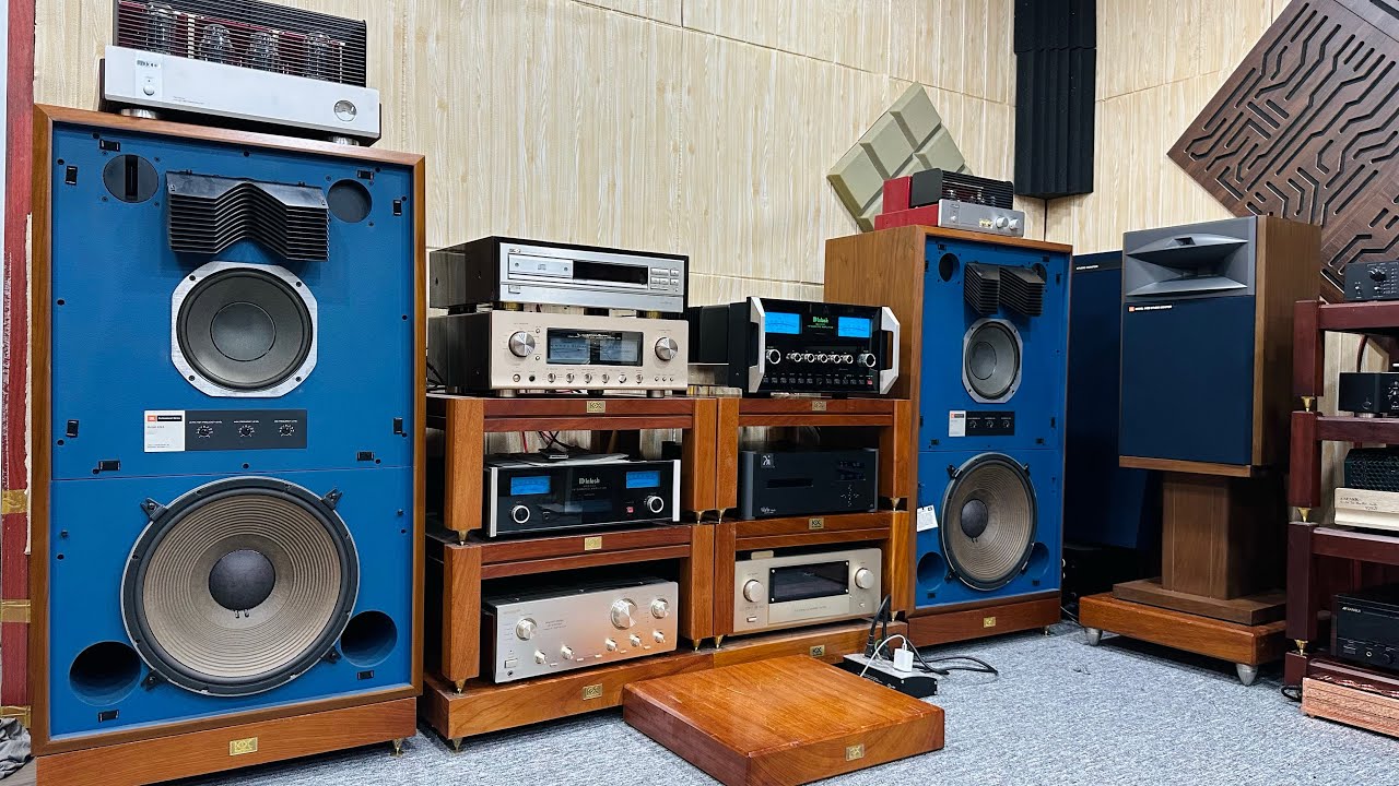Amply Mcintosh MA-7000 ghép JBL 4343 Studio Monitor quá phê.
