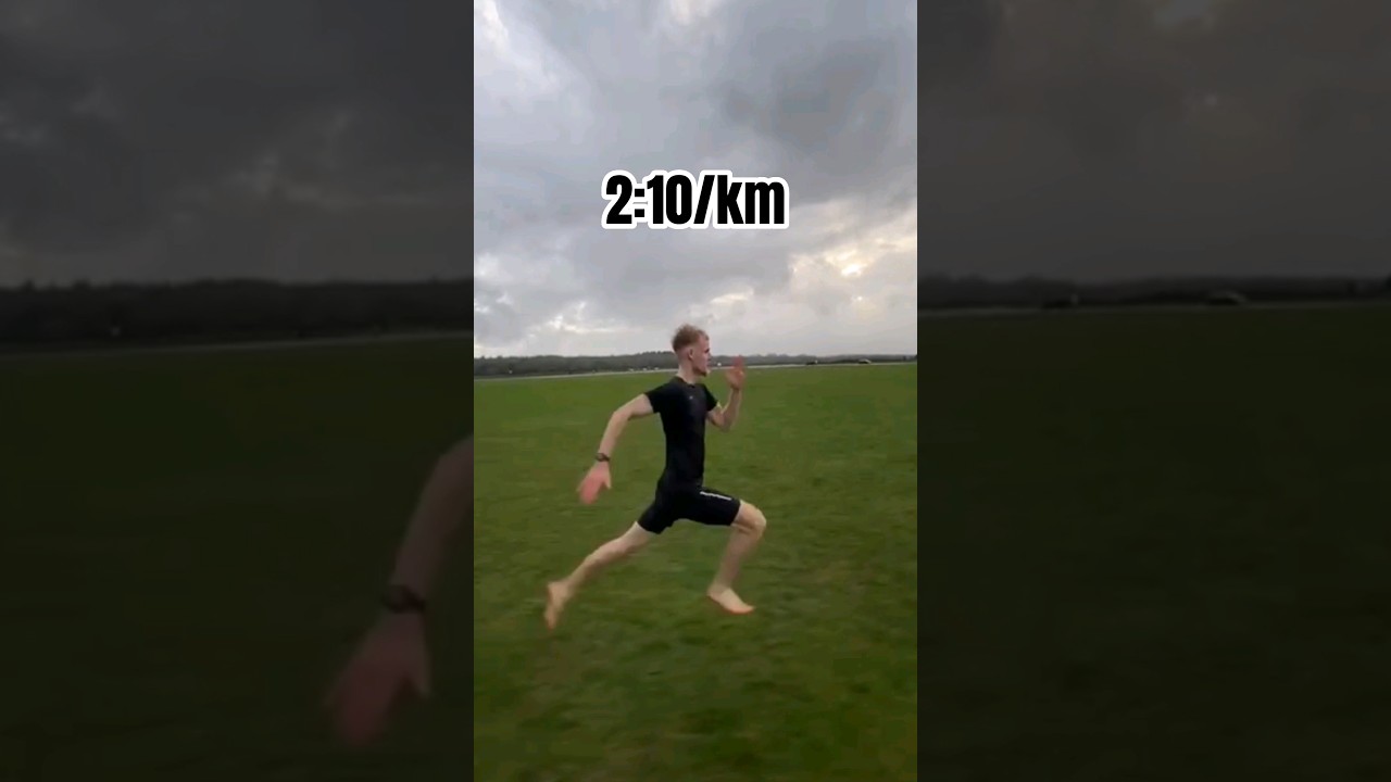 What Different Paces Look Like... #running #shorts #barefoot