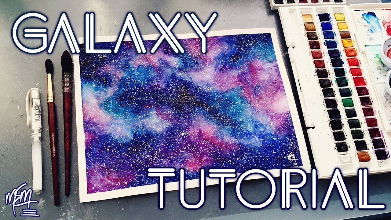 How To Paint A Watercolour Galaxy | Tutorial