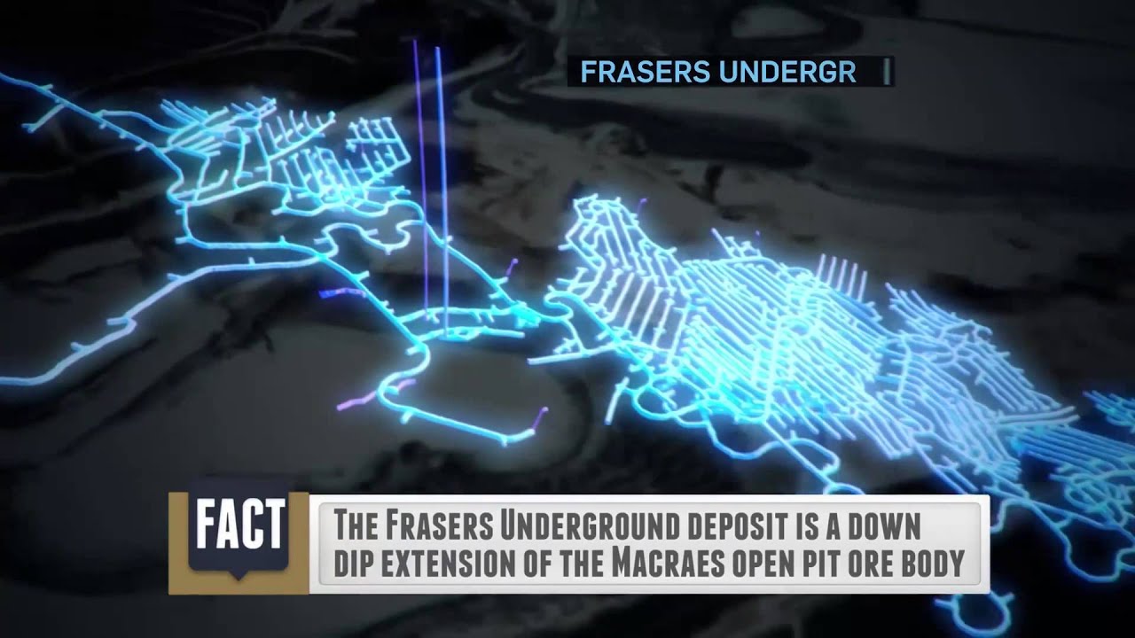 Modern Underground Mining - Oceana Gold, Frasers Mine.
