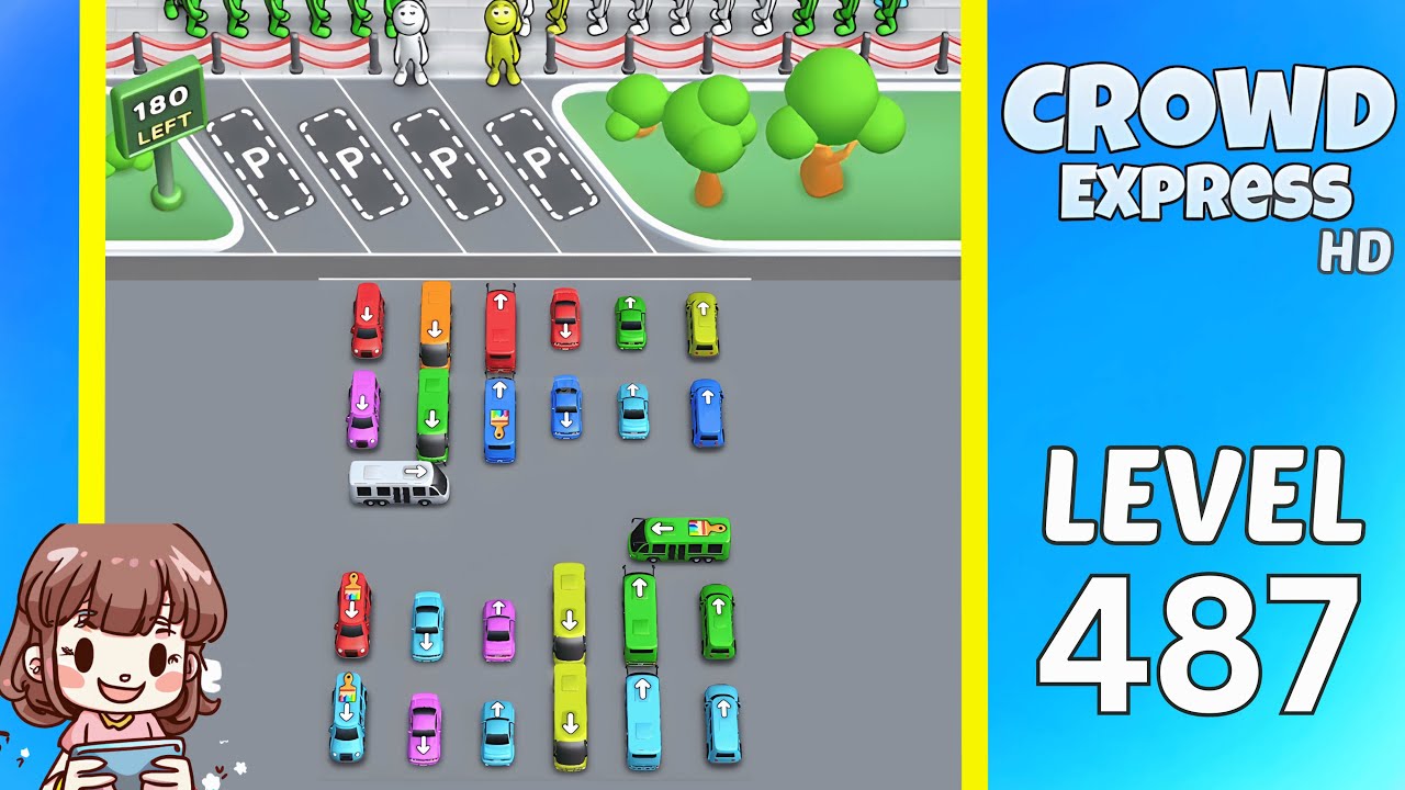 Crowd Express Level 487 Solution Walkthrough