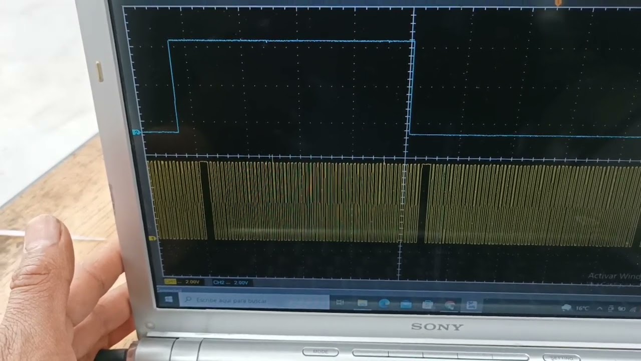 Verificación de la sincronización del motor con osciloscopio.