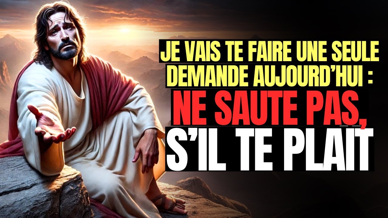 Dieu dit : Je ne t’ai pas fait voir cela aujourd’hui pour que tu l’ignores, alors écoute-Moi !