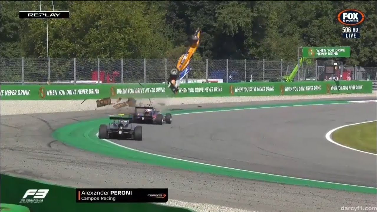 ACIDENTE ASSUSTADOR de PERONI na ETAPA de MONZA da F3
