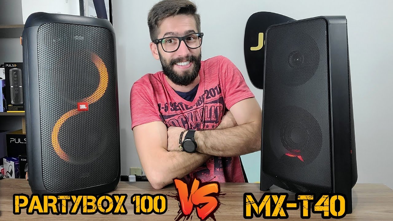 SAMSUNG GIGA PARTY MX-T40 300W Vs JBL PARTYBOX 100 160W: Qual é a melhor? (Comparativo)