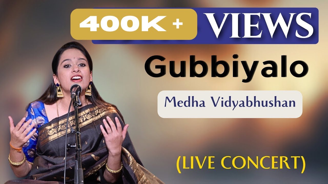 Gubbiyalo Gubbiyalo | Medha Vidyabhushan | LIVE Concert| DasarapadagaLu | #bhaktisongs #devotional