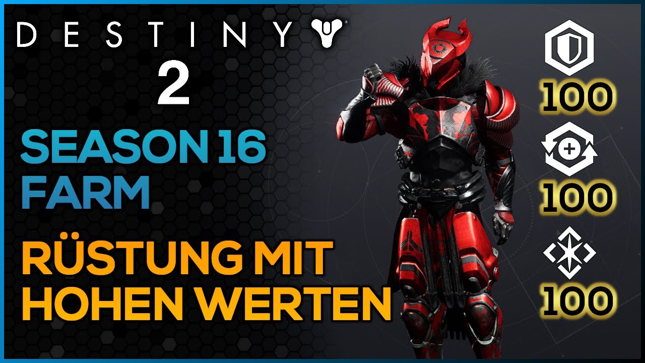 Destiny 2 - Rüstung herstellen um mehrere Werte auf 100 zu bekommen (Season 16)
