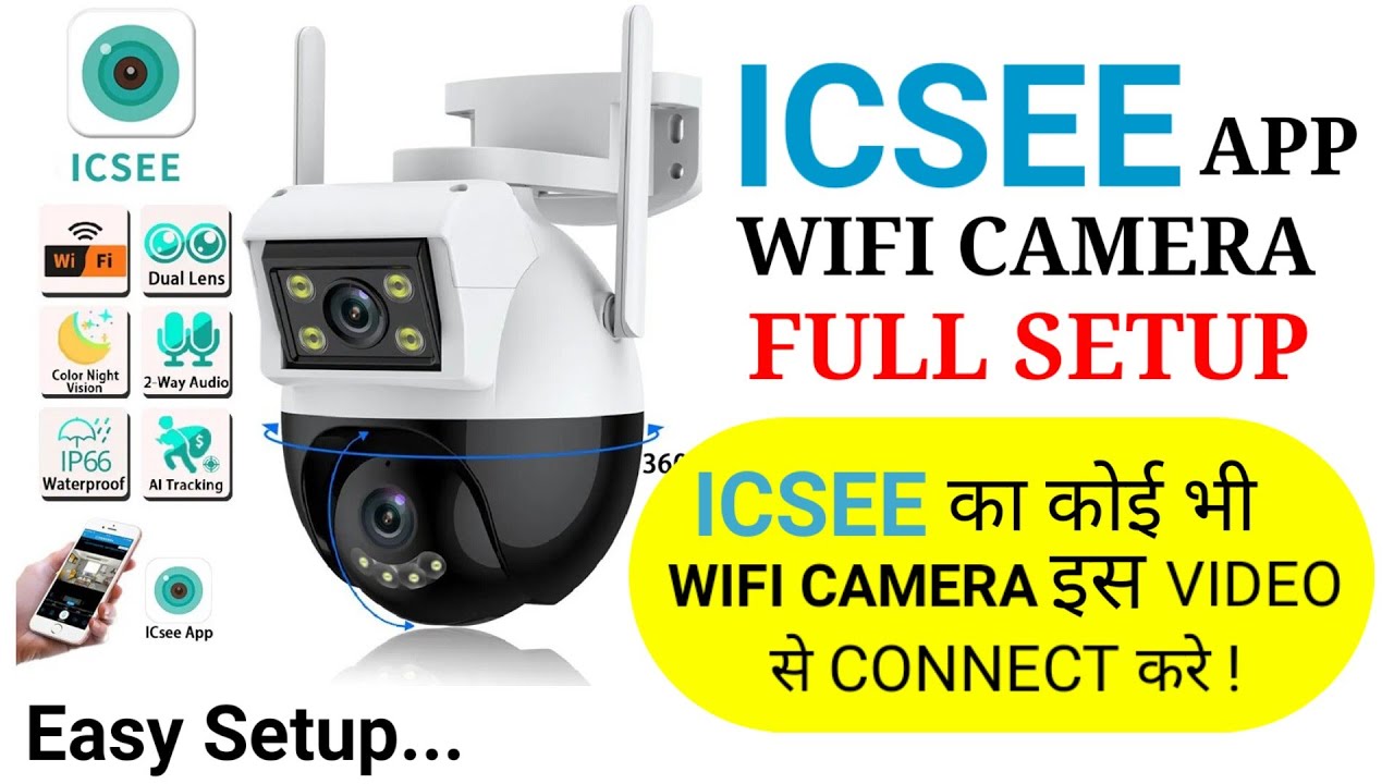 Icsee wifi Camera installation Video| icsee Camera | Xmeye wifi ptz| Easy setup on icsee App #icsee