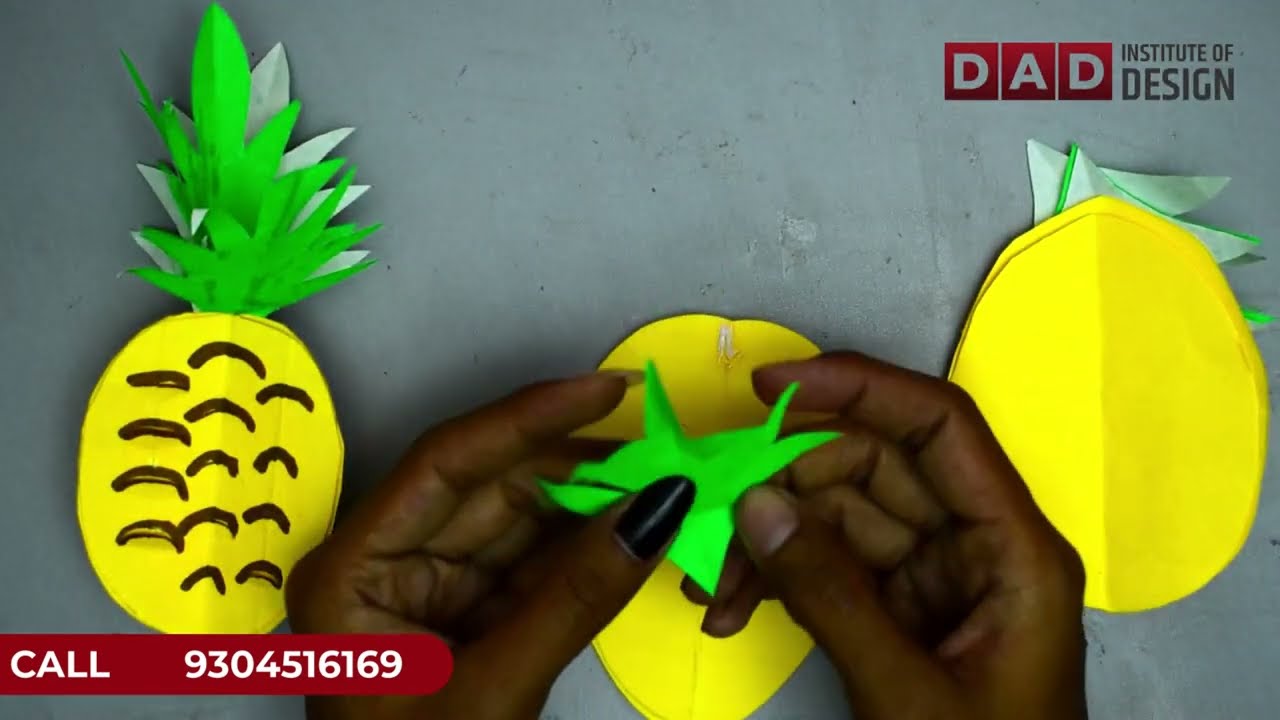 Tropical Vibes in Paper: Make Your Own Pineapple!&rdquo; #diy #papercrafts #paperart #art #nift #artist