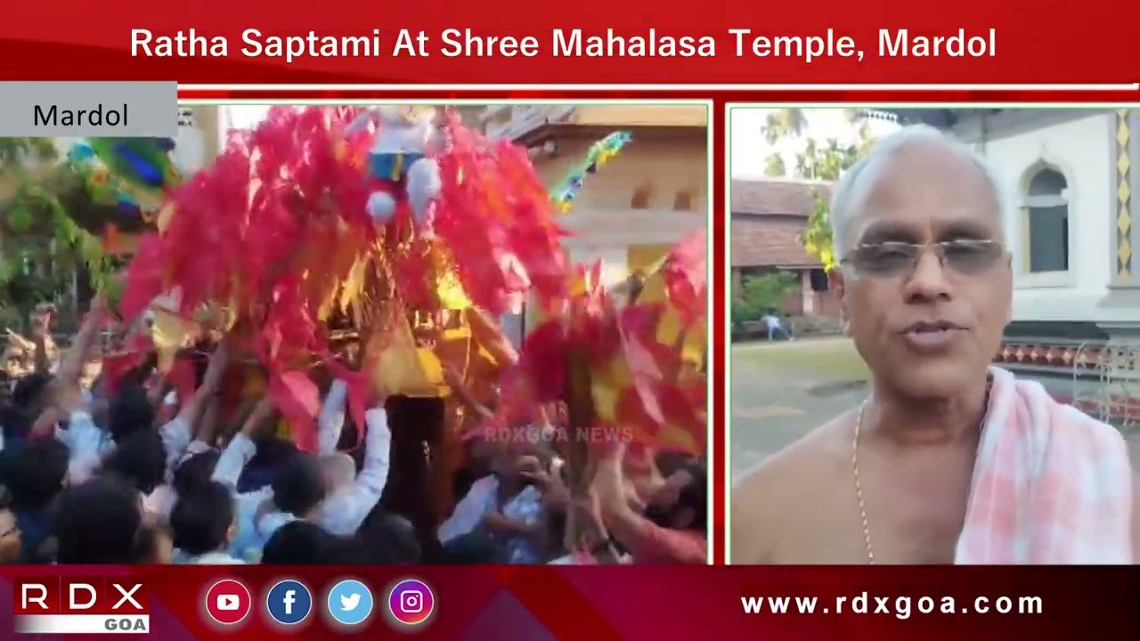 Ratha Saptami At Shree Mahalasa Temple, Mardol