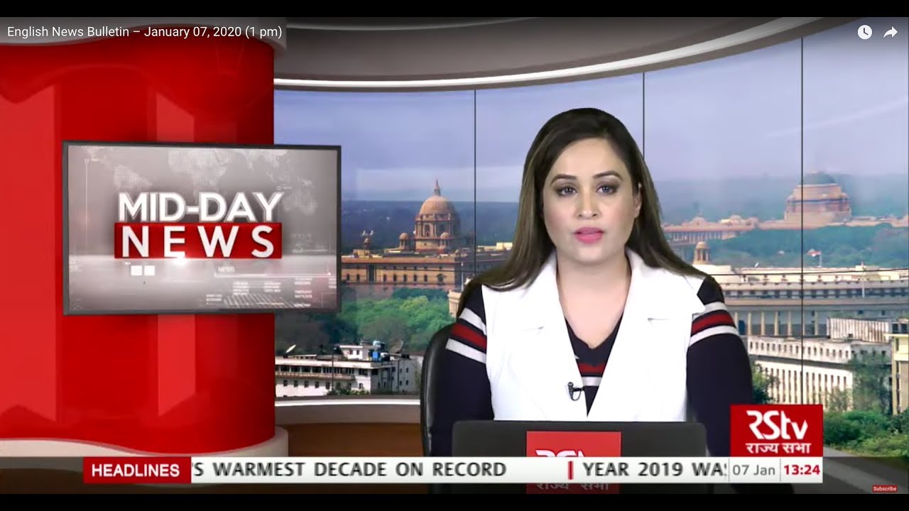 English News Bulletin &ndash; January 07, 2020 (1 pm)