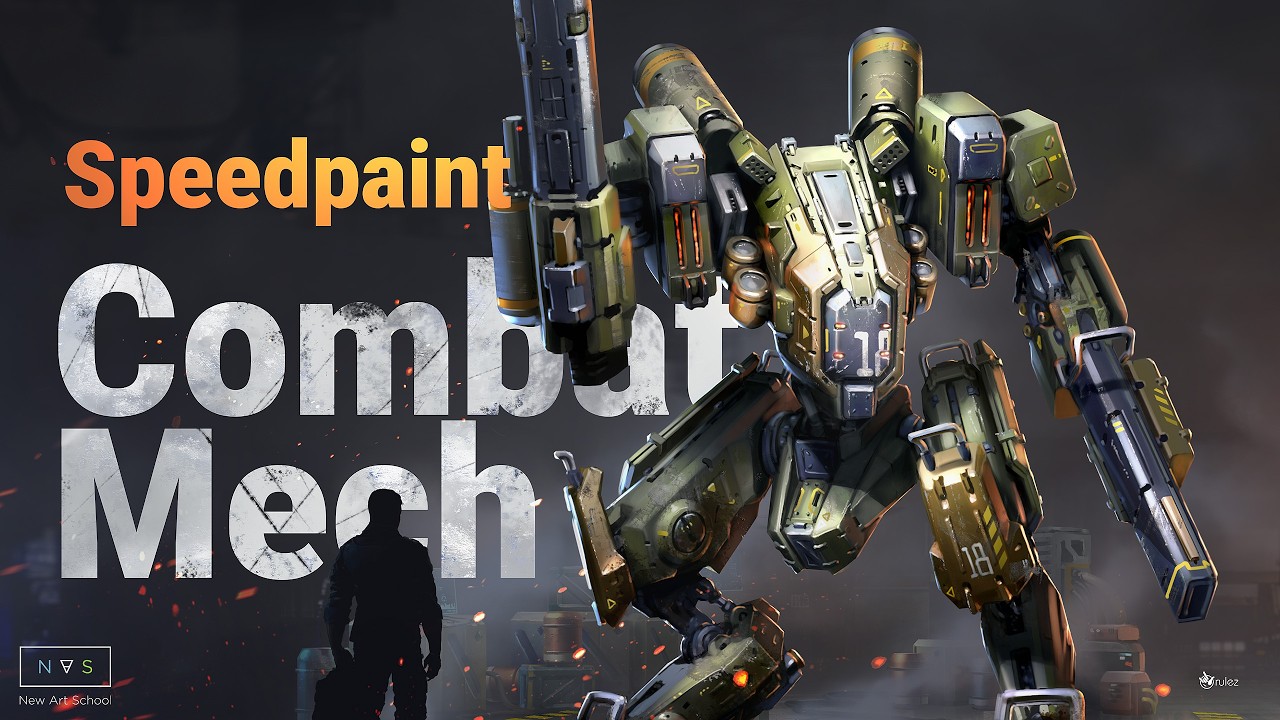 Combat Mech | Speedpaint (Sci-Fi Concept Art)