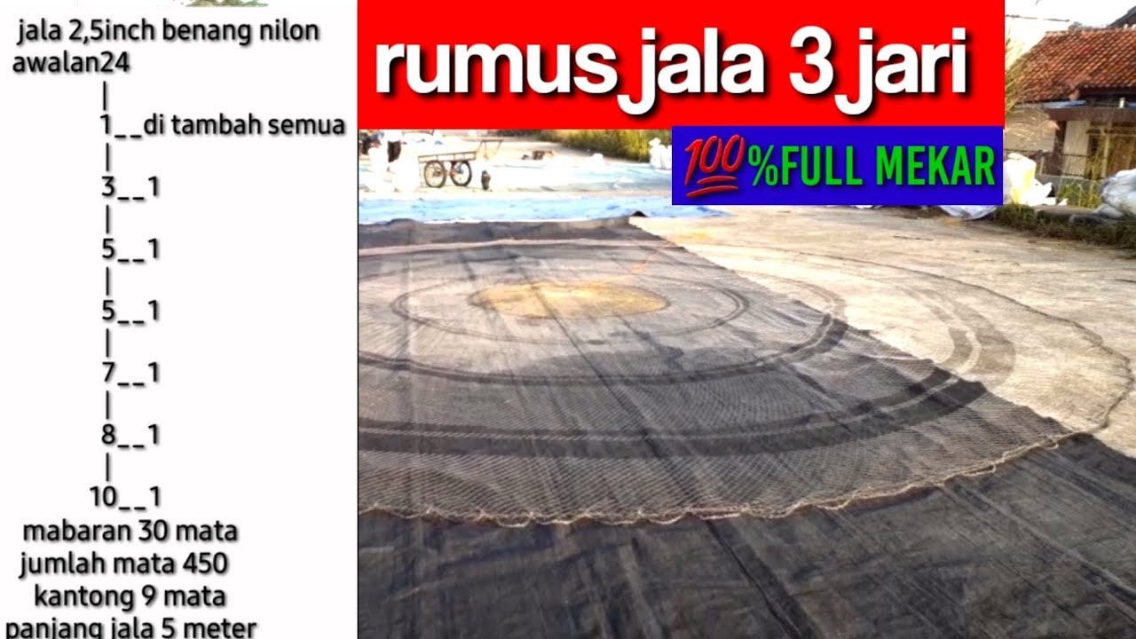 RUMUS JALA IKAN 3 JARI 💯FULL MEKAR