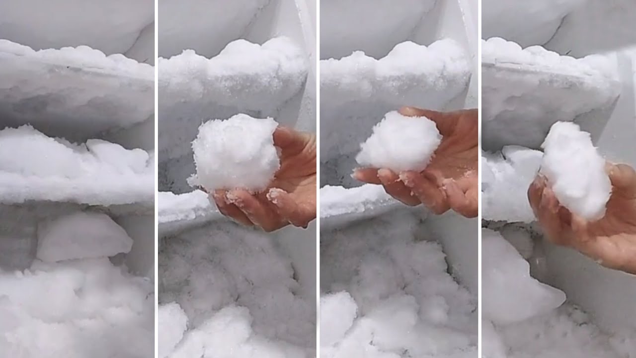 Freezer frost eating | Open freezer eating | Soft ice eating | ASMR | Solo by REDFREEZER