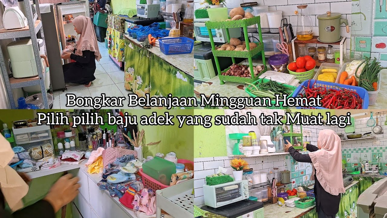 Bongkar Belanjaan Mingguan Hemat Menjelang Puasa || Lanjut Pilih pilih baju new born adek rea